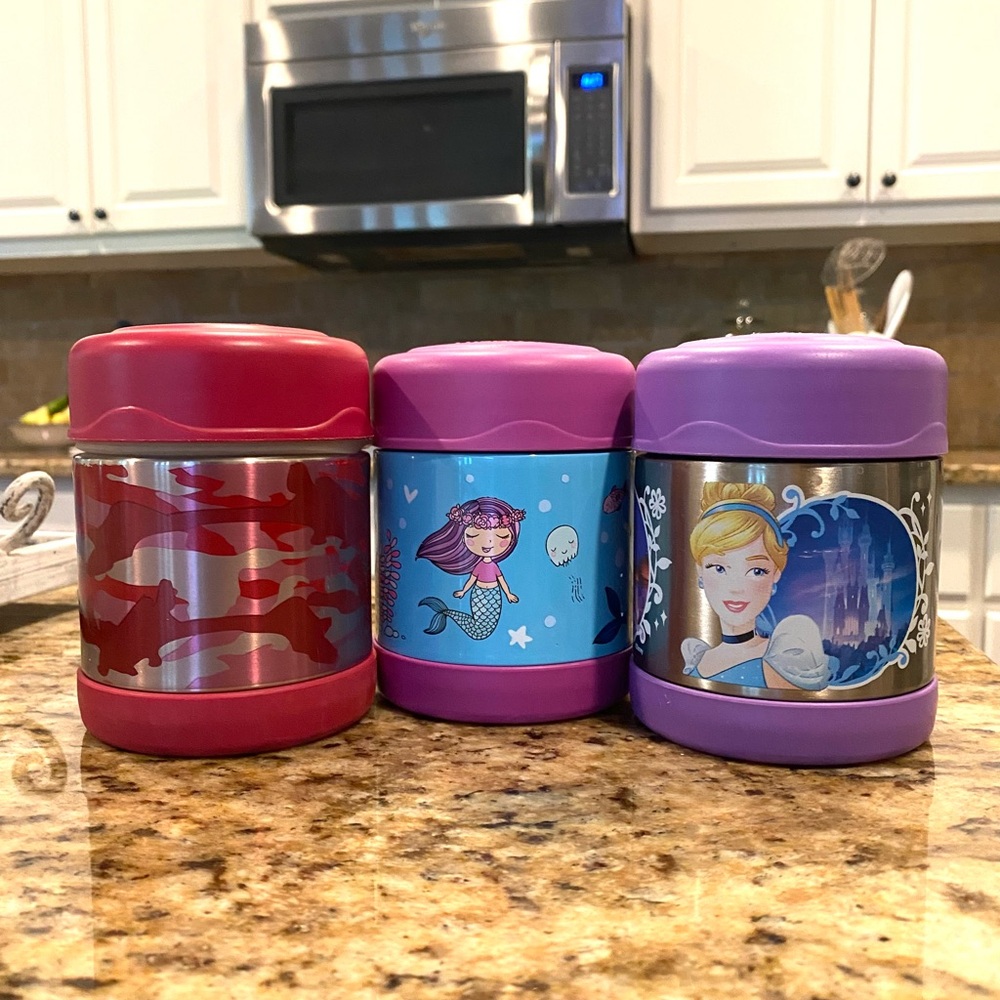 3 Thermos Brand Keep Warm Food in Lunchbox
